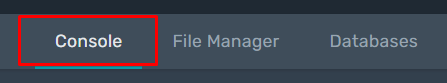 Console Tab Console Tab