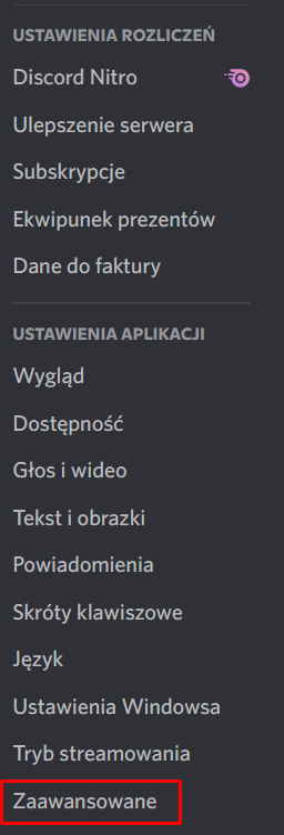 Zaawansowane Zaawansowane