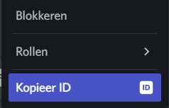 Kopieer ID Kopieer ID