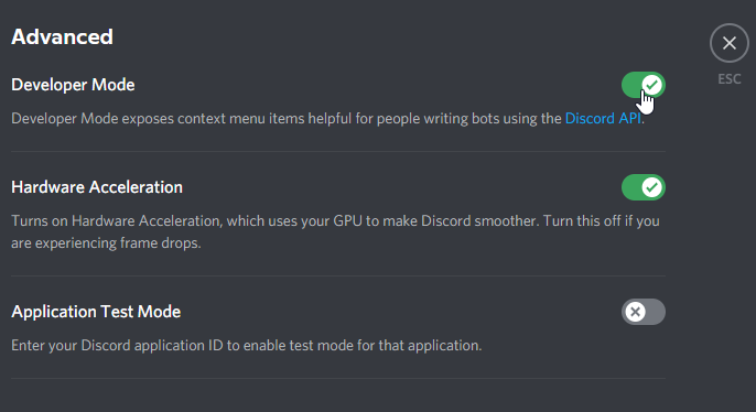 Developer Mode Developer Mode