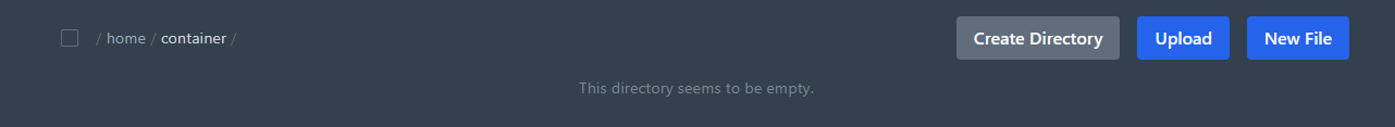 Empty file manager Empty file manager