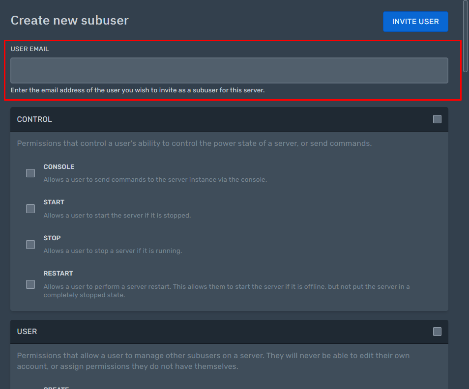 Enter the email of the user you want to add. Enter the email of the user you want to add.
